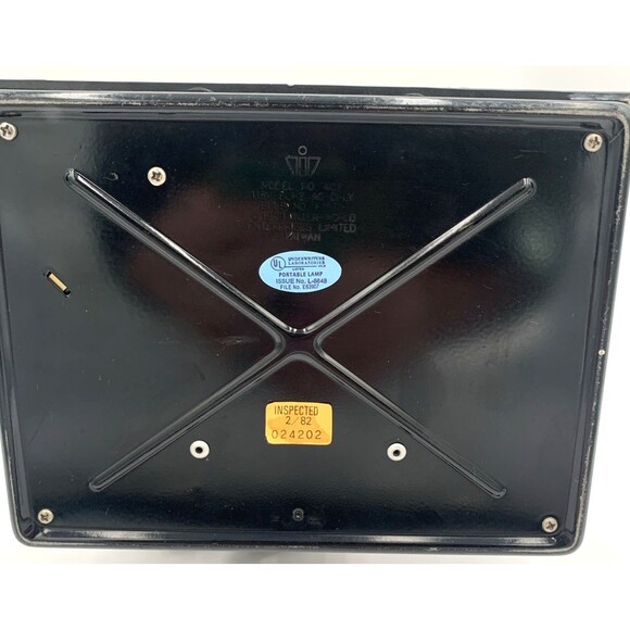 Vintage 18" MCM Desk Lamp 1979 Inter-World #402 Gooseneck Woodgrain/Metal Tested - Picture 9 of 16